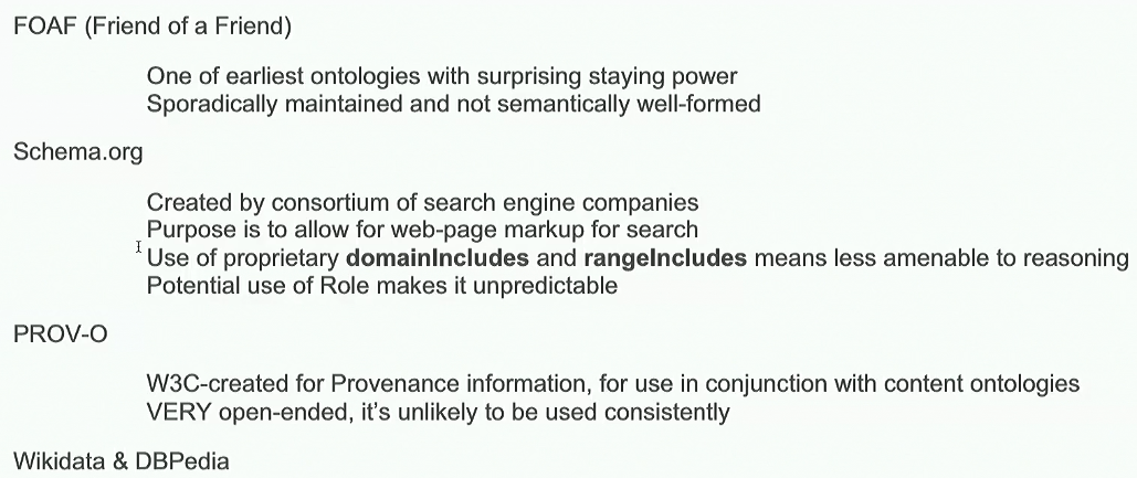 Common Ontologies