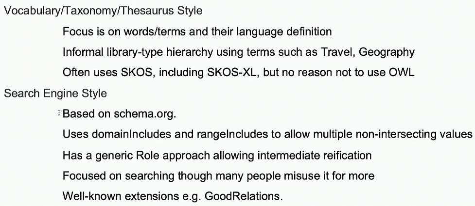 Ontology Styles #1