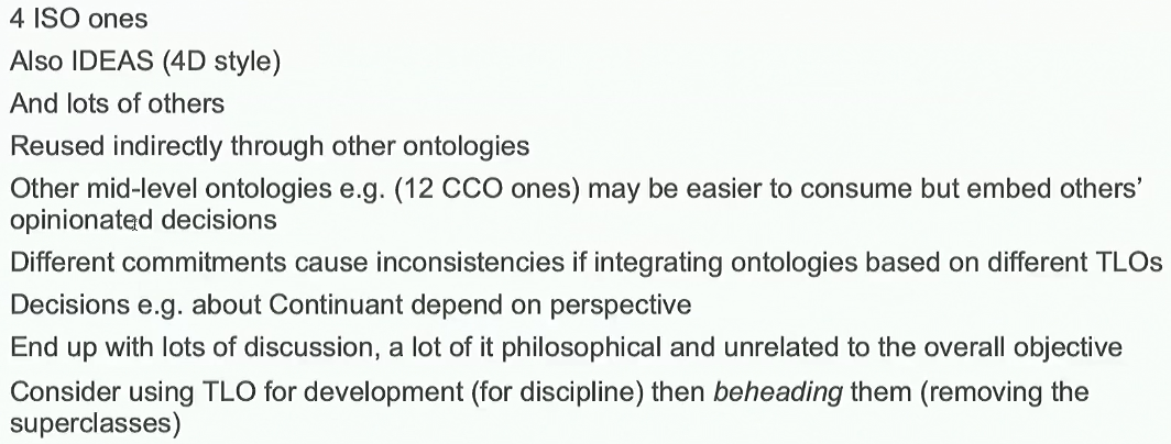 Top Level Ontologies (TLOs)