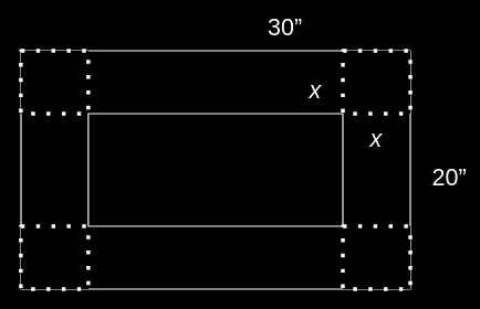 Finding maximum volume.